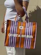 Costa Brava Recycled Nylon Bag - Nectarina & Lila