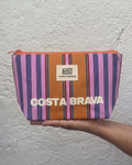 Costa Brava Recycled Nylon Neceser- Nectarina & Lila