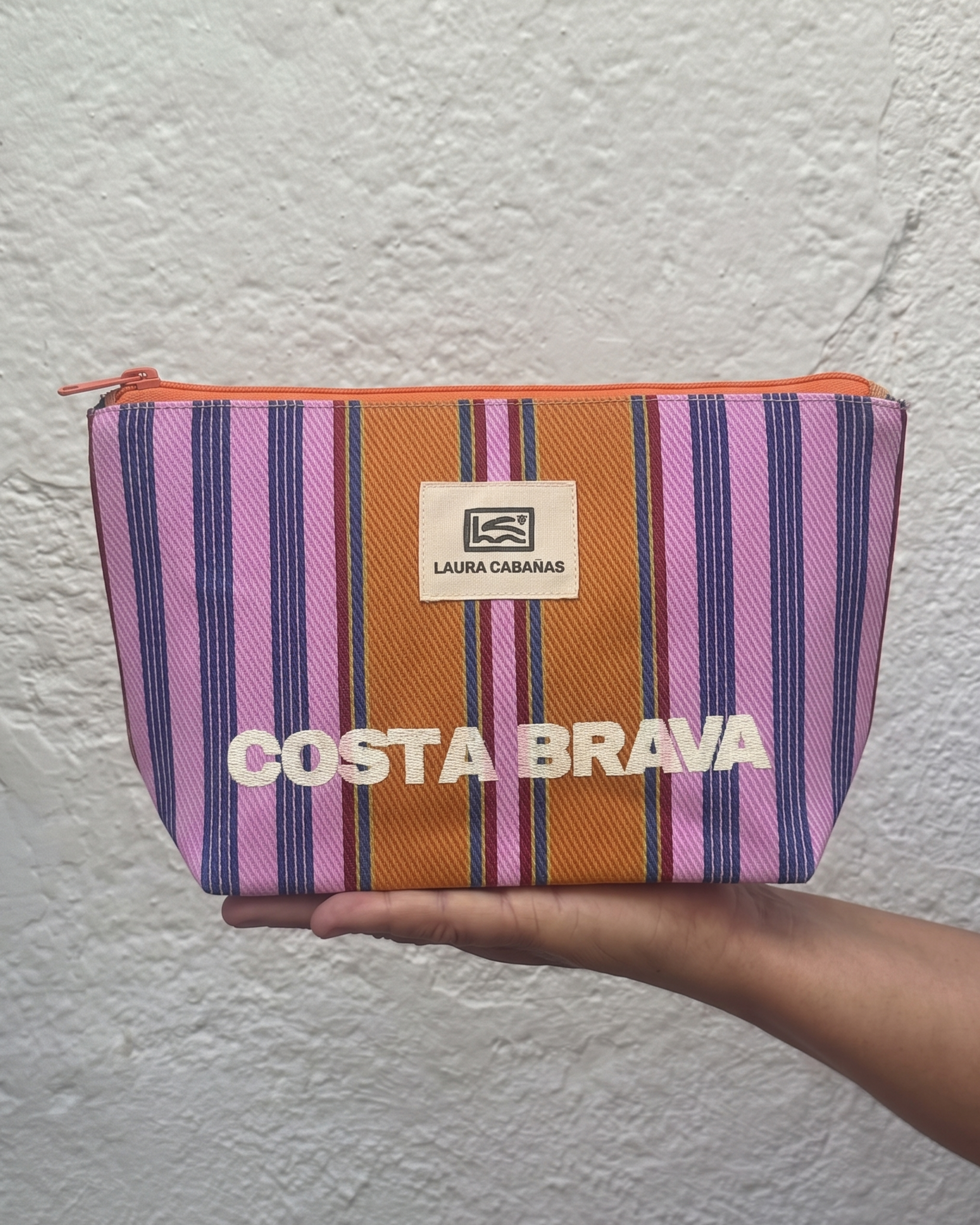 Costa Brava Recycled Nylon Neceser- Nectarina & Lila