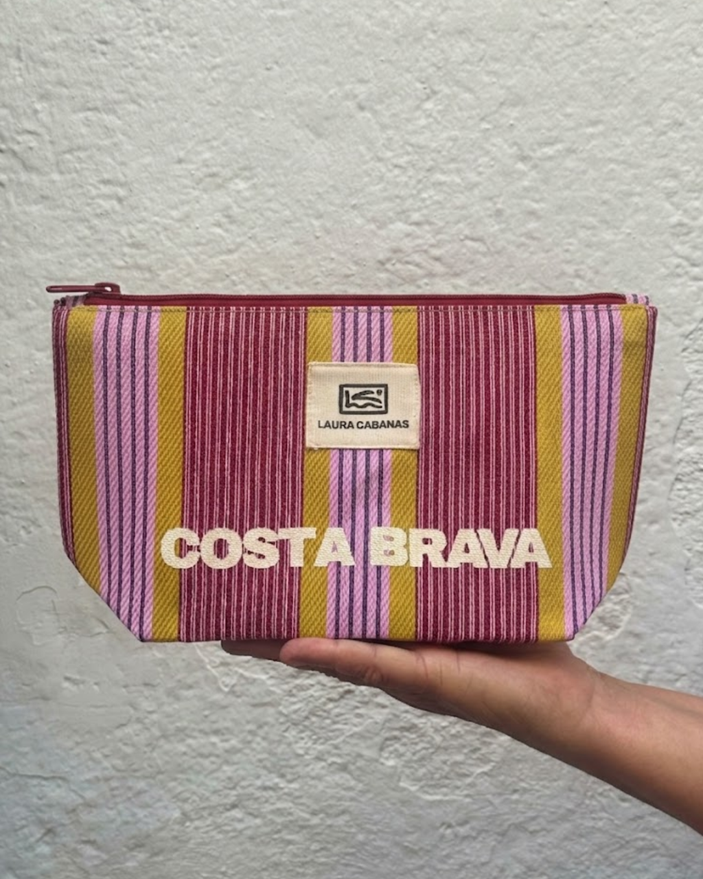 Costa Brava Recycled Nylon Neceser-  Sangria & Naranja