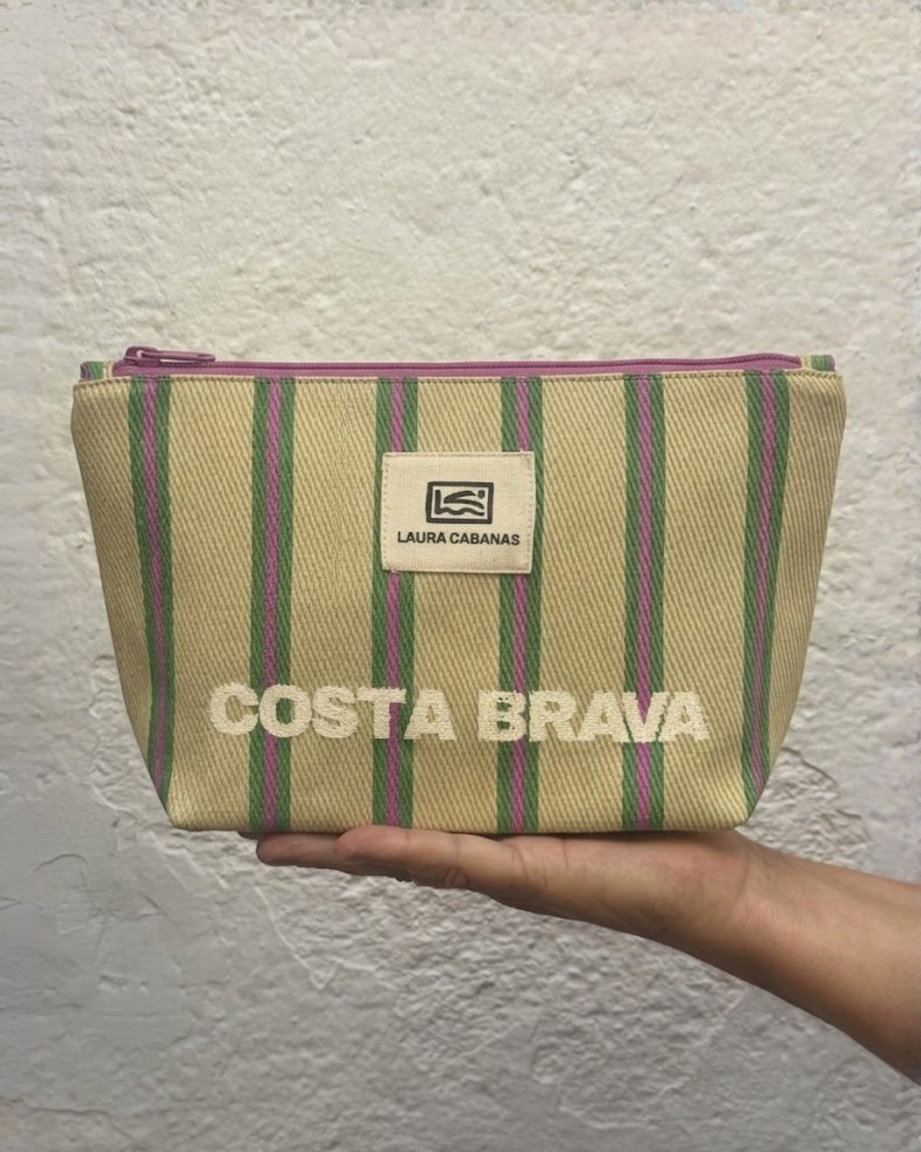 Costa Brava Recycled Nylon Neceser- Picnic & Verde