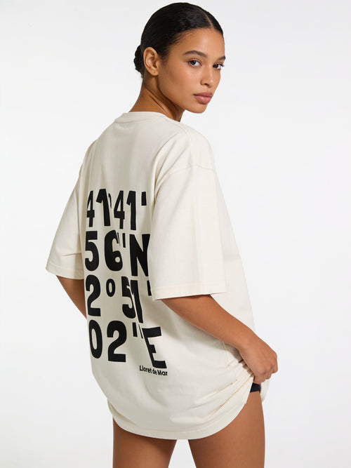 Lloret de Mar Coordinates T-Shirt – The Place to Be
