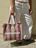 Costa Brava Recycled Nylon Bag - Pistachio & Morado