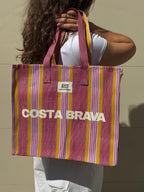 Costa Brava Recycled Nylon Bag -  Sangria & Naranja
