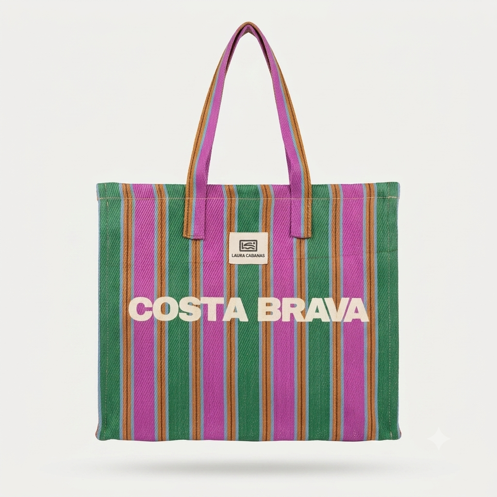 Costa Brava Recycled Nylon Bag - Sandía & Verde