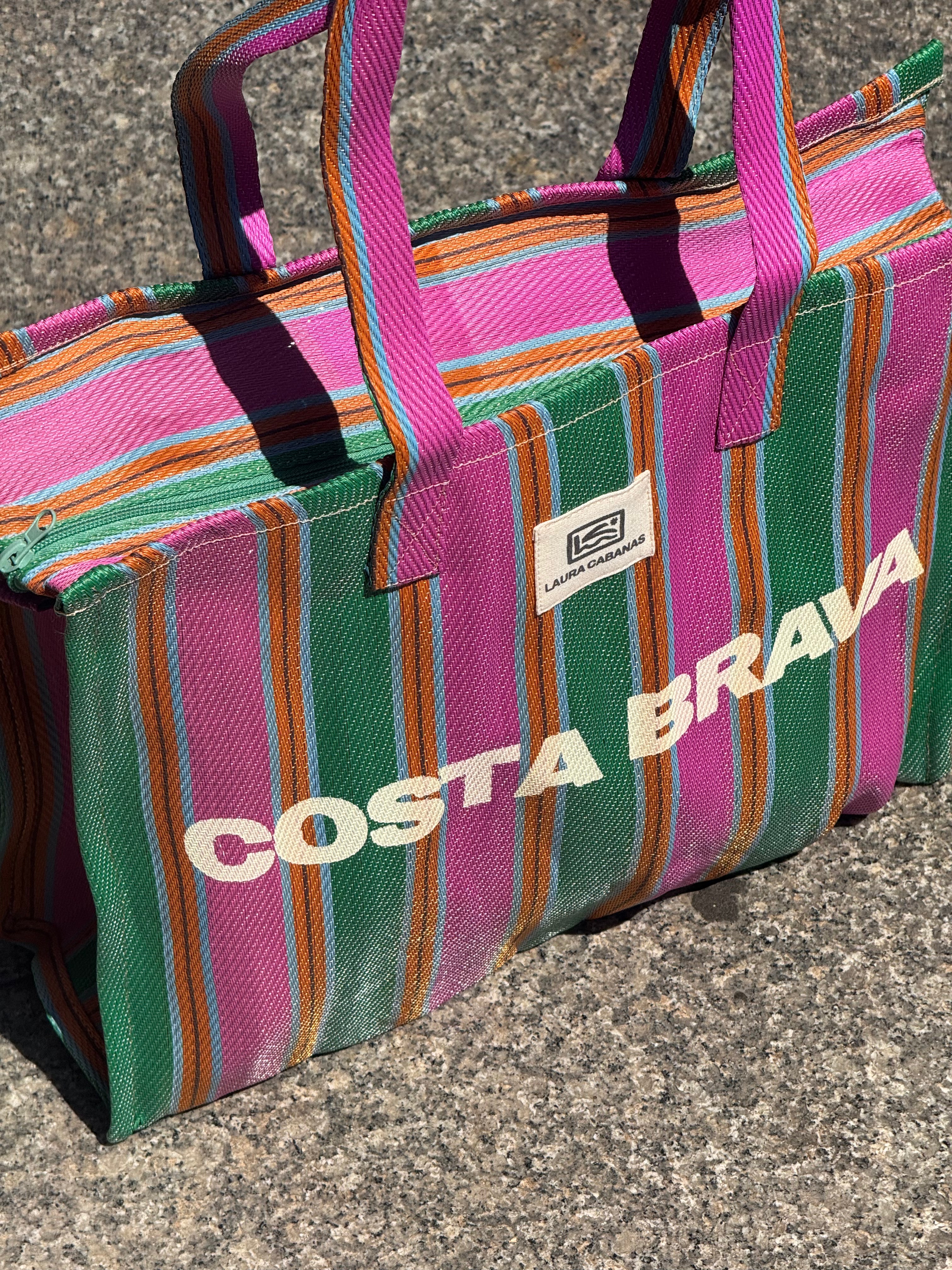 Costa Brava Recycled Nylon Bag - Watermelon & Green