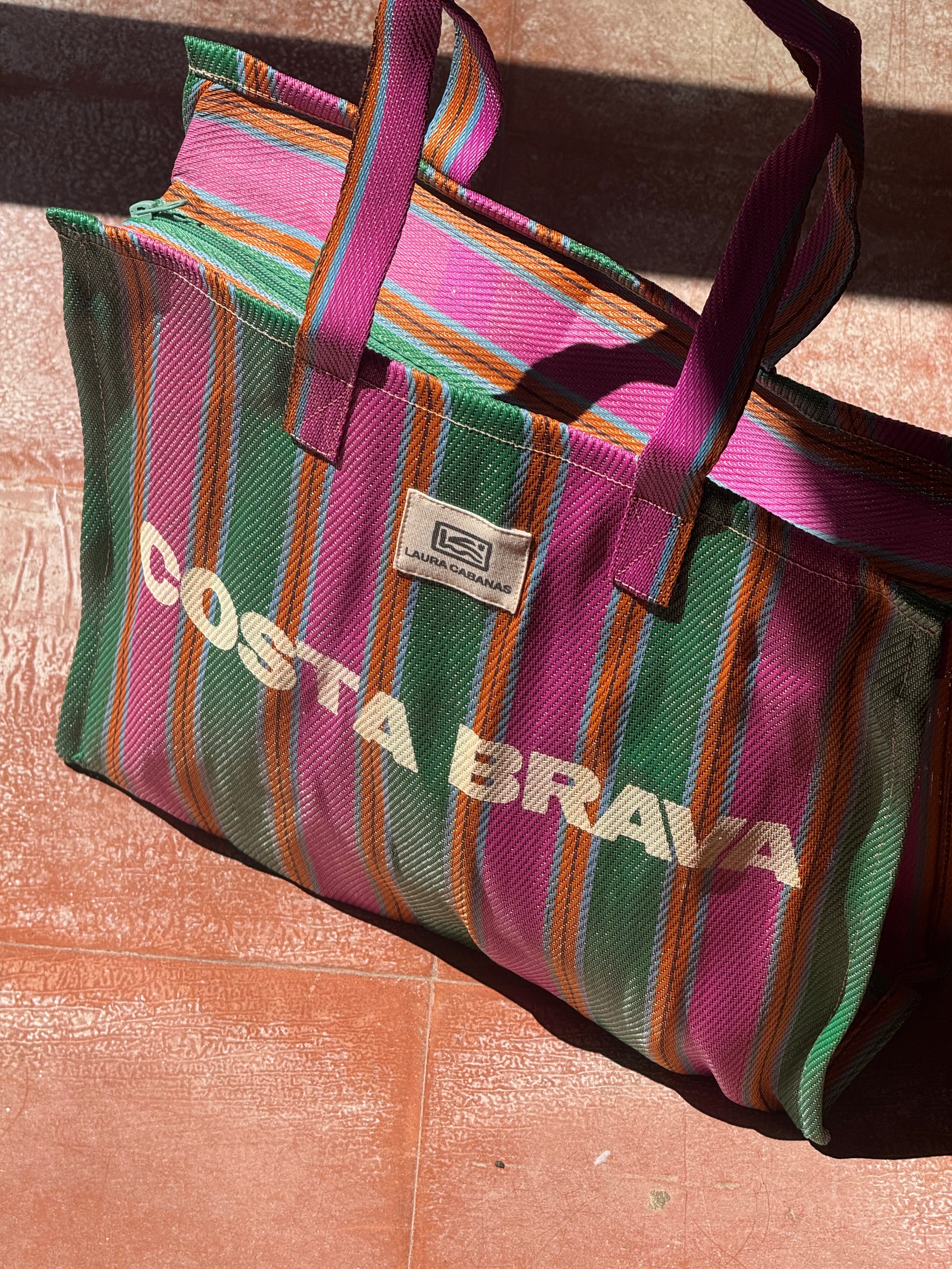 Costa Brava Recycled Nylon Bag - Watermelon & Green