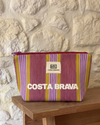 Costa Brava Recycled Nylon Neceser-  Sangria & Naranja
