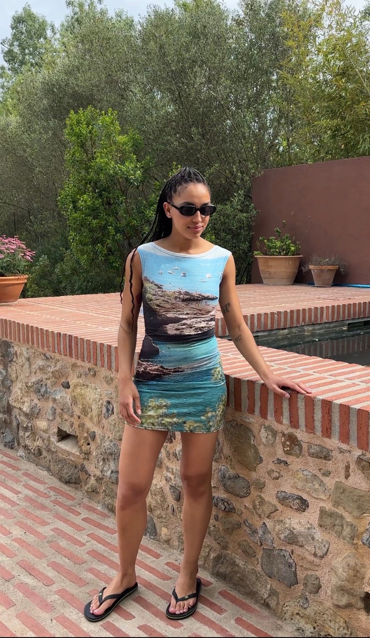Vestido "Costa Infinita": @in.blue.we.trust x @_lauracabanas