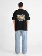 Lloret de Mar TEE negra - logo pecho frontal