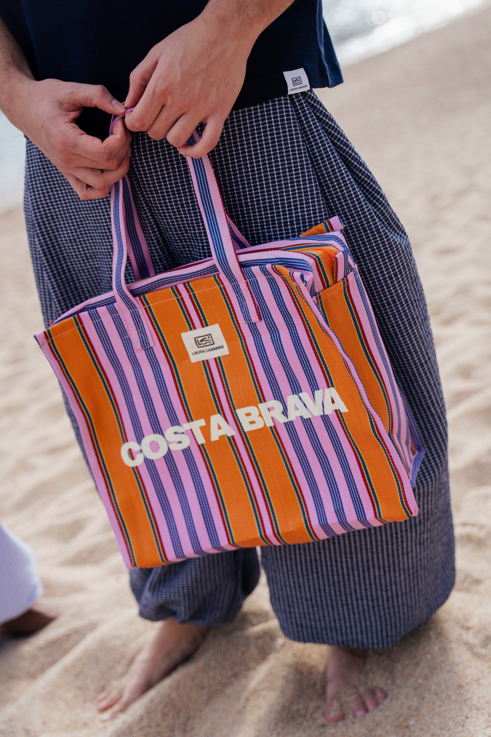 Costa Brava Recycled Nylon Bag - Nectarina & Lila
