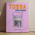 tossa de mar costa brava ilustracion art decor home 
